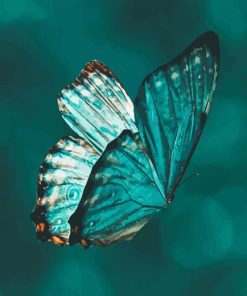 Teal Butterfly Diamond Paints