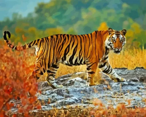 Wild tiger Diamond By Numbers