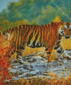 Wild tiger Diamond By Numbers