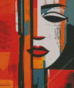 aesthetic Abstract female face Diamond Paints