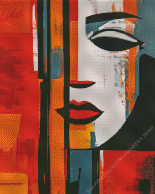 aesthetic Abstract female face Diamond Paints