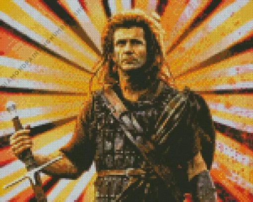 braveheart mel gibson Diamond By Numbers