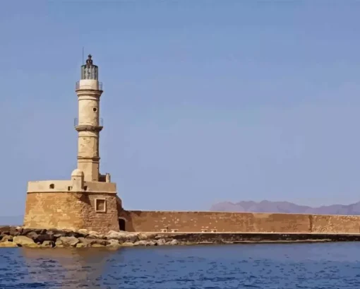 chania lighthouse Diamond By Numbers