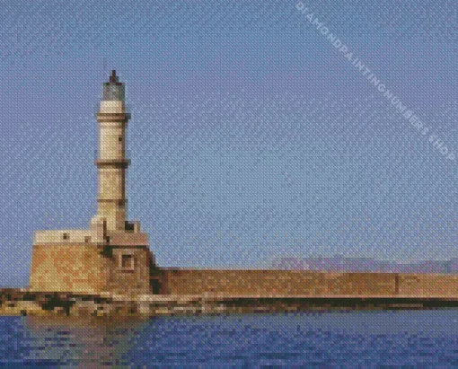 chania lighthouse Diamond By Numbers