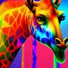 colorful giraffe Diamond Paints