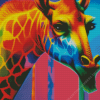 colorful giraffe Diamond Paints