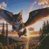 flying cat Diamond By Numbers