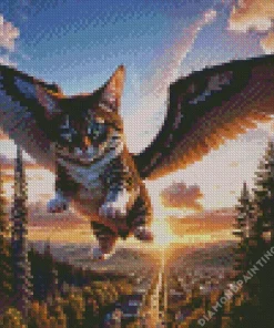 flying cat Diamond By Numbers