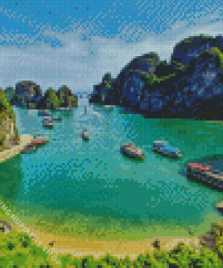 halong bay Diamond Paints