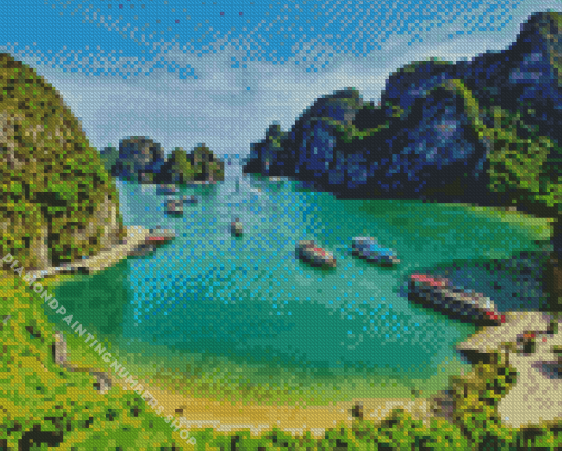 halong bay Diamond Paints