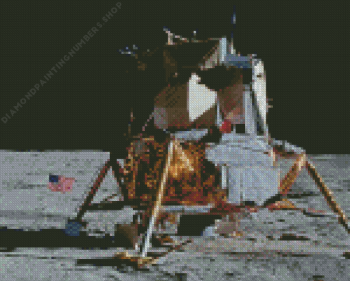 lunar module Diamond Paints