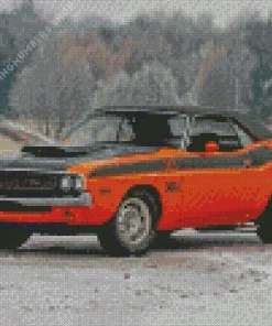 orange 1974 challenger Diamond By Numbers