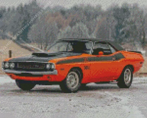 orange 1974 challenger Diamond By Numbers