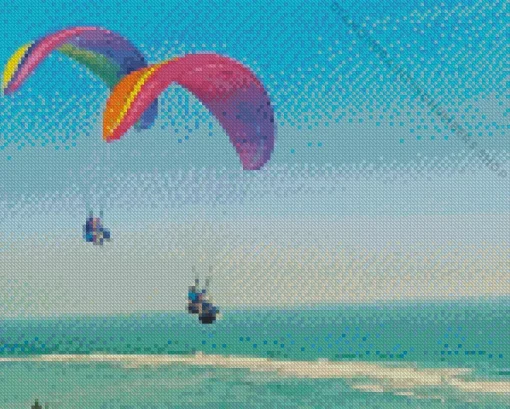 paragliding Diamond By Numbers