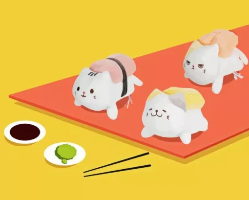 sushi cat Diamond By Numbers