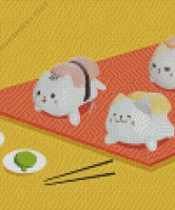 sushi cat Diamond By Numbers