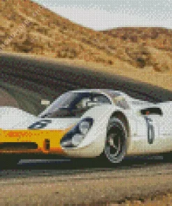 vintage race car Diamond By Numbers