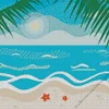 Tropical Sea Illustration Diamond By Numbers