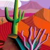 desert illustration Diamond By Numbers