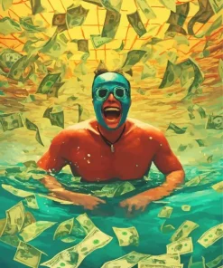 Happy in a Sea of Greed Diamond Paintings