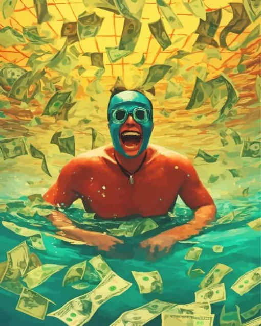 Happy in a Sea of Greed Diamond Paintings