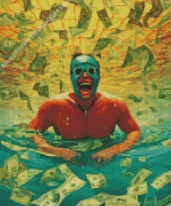 Happy in a Sea of Greed Diamond Paintings