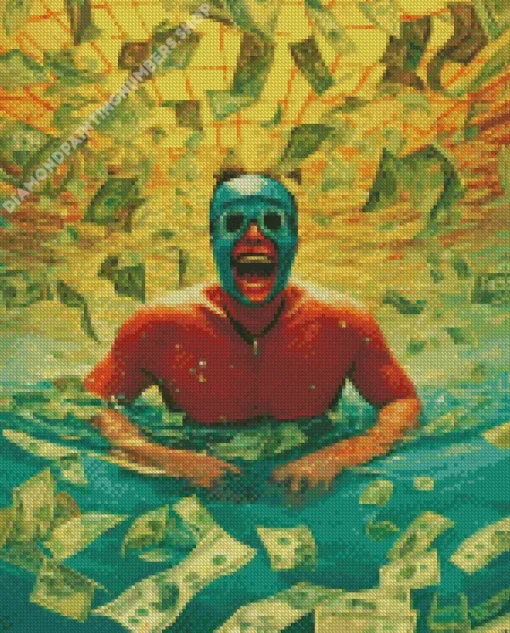 Happy in a Sea of Greed Diamond Paintings