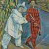 Pierrot and Harlequin by Paul Cezanne Diamond Paintings