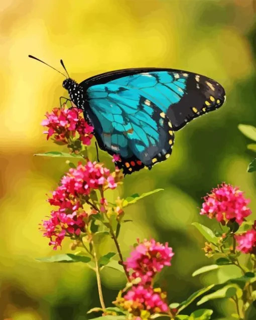 blue monarch butterfly Diamond Paintings