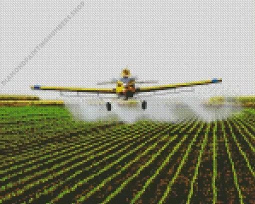 crop duster aiplane Diamond Paintings