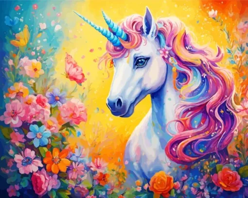 cute fabulous unicorn Diamond Paints