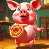 excited pig art Diamond Paintings