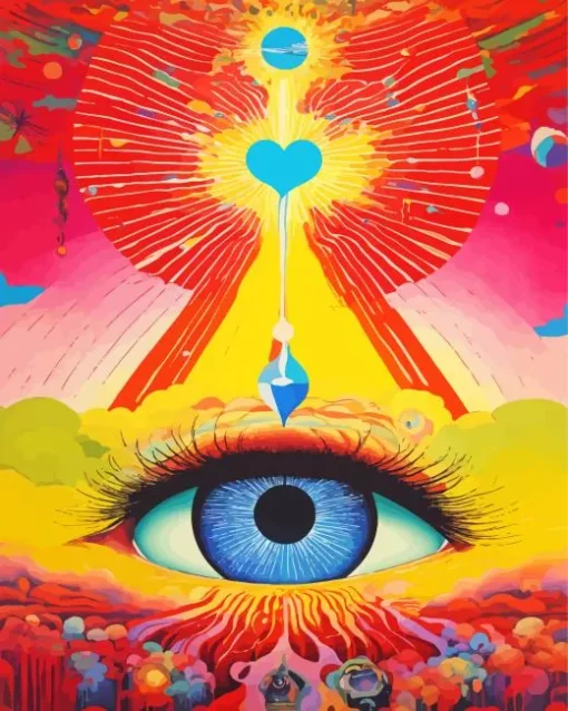 eye art trippy Diamond Paintings