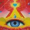 eye art trippy Diamond Paintings