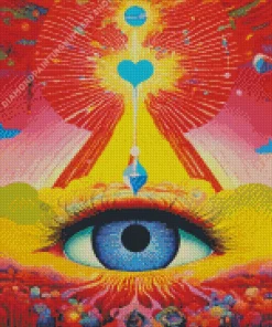 eye art trippy Diamond Paintings