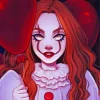 female pennywise art Diamond Paintings