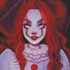 female pennywise art Diamond Paintings