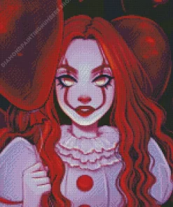 female pennywise art Diamond Paintings