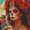 female sugar skull Diamond Paintings