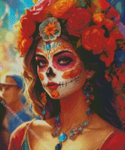 female sugar skull Diamond Paintings