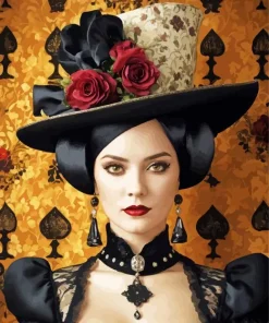 gorgeous female victorian steampunk Diamond Paintings