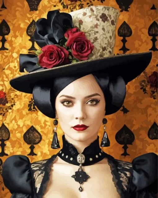gorgeous female victorian steampunk Diamond Paintings