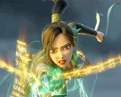 green snake character Diamond Paintings