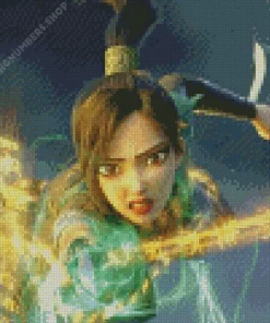 green snake character Diamond Paintings