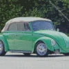 green vw bug convertible car Diamond Paintings