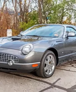 grey 2003 ford thunderbird Diamond Paintings