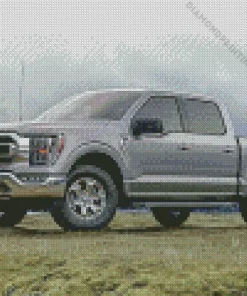 grey ford f150 car Diamond Paintings