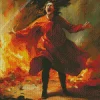 lady screaming Diamond Paintings