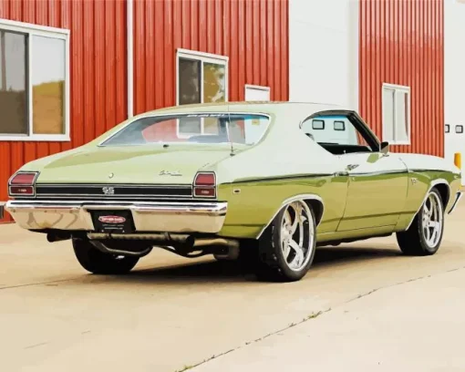 olive green 1969 chevelle Diamond Paintings