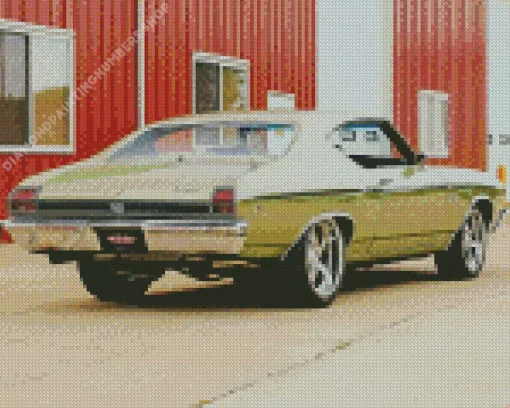 olive green 1969 chevelle Diamond Paintings